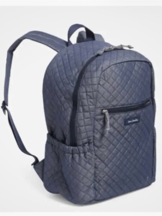Vera Bradley Other - Vera Bradley Denim Navy Backpack NWT Sealed New Quilted Travel School Bag